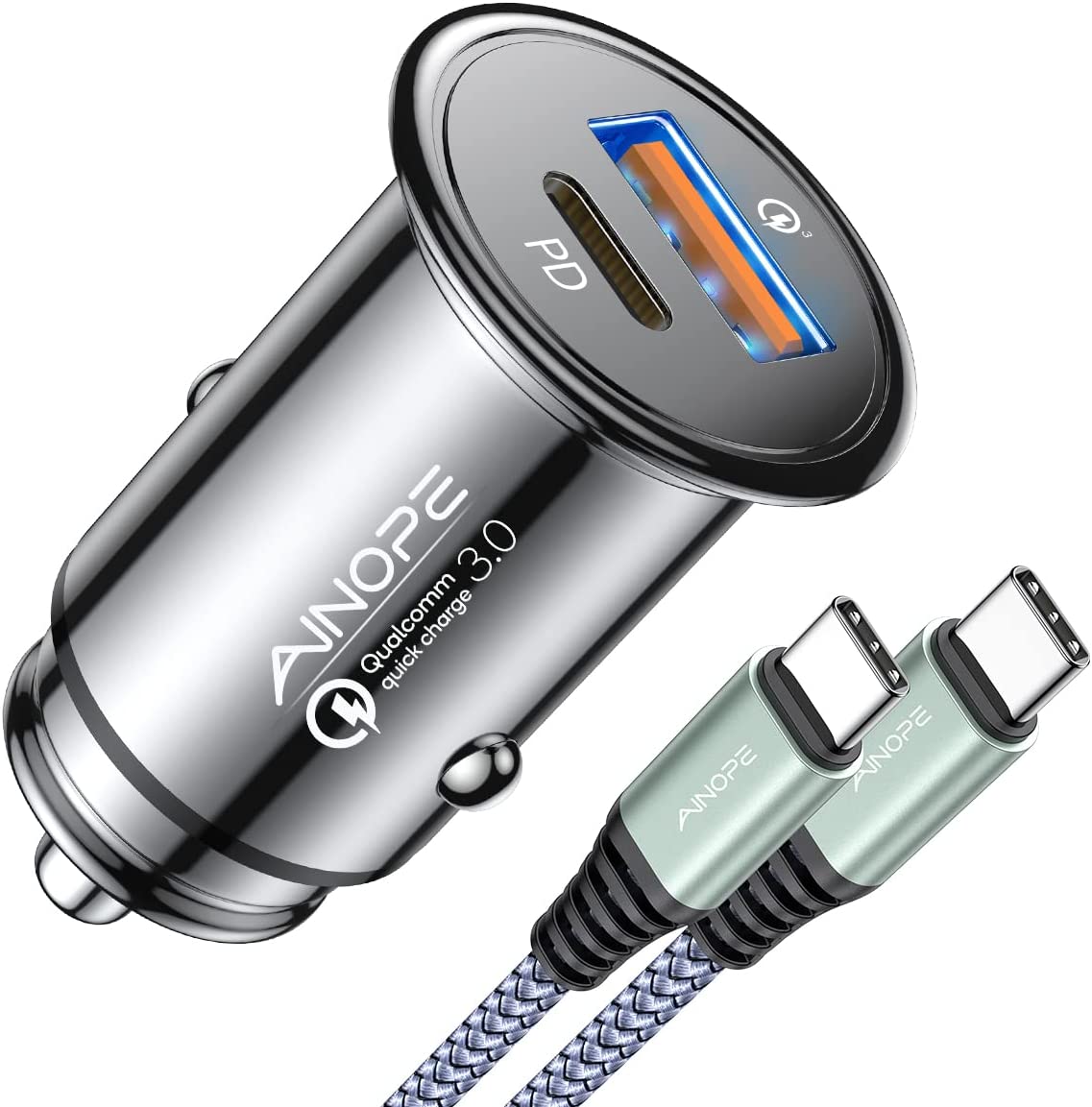 Smartphone Accessories: AINOPE Dual 60W USB-C/A Car Charger $12.50