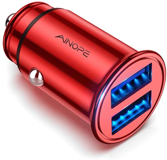 AINOPE Chargeur Allume Cigare USB, Ultra Compact USB 24W/4.8A