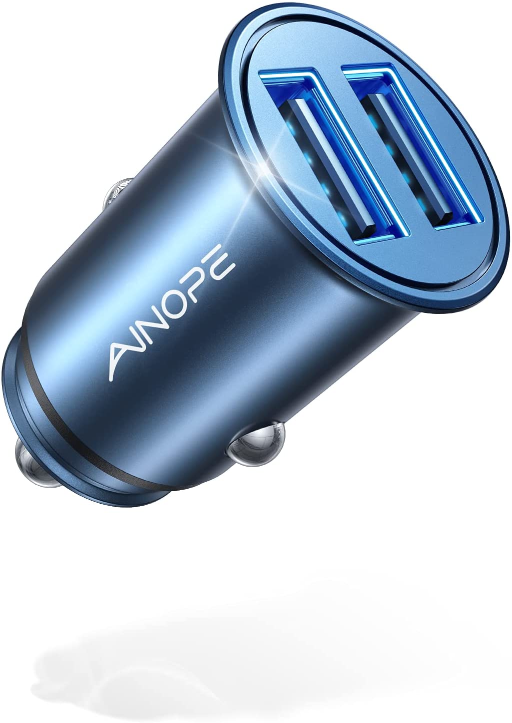 Adaptador AINOPE Cargador USB Para Coche Carga Rapida-Silver