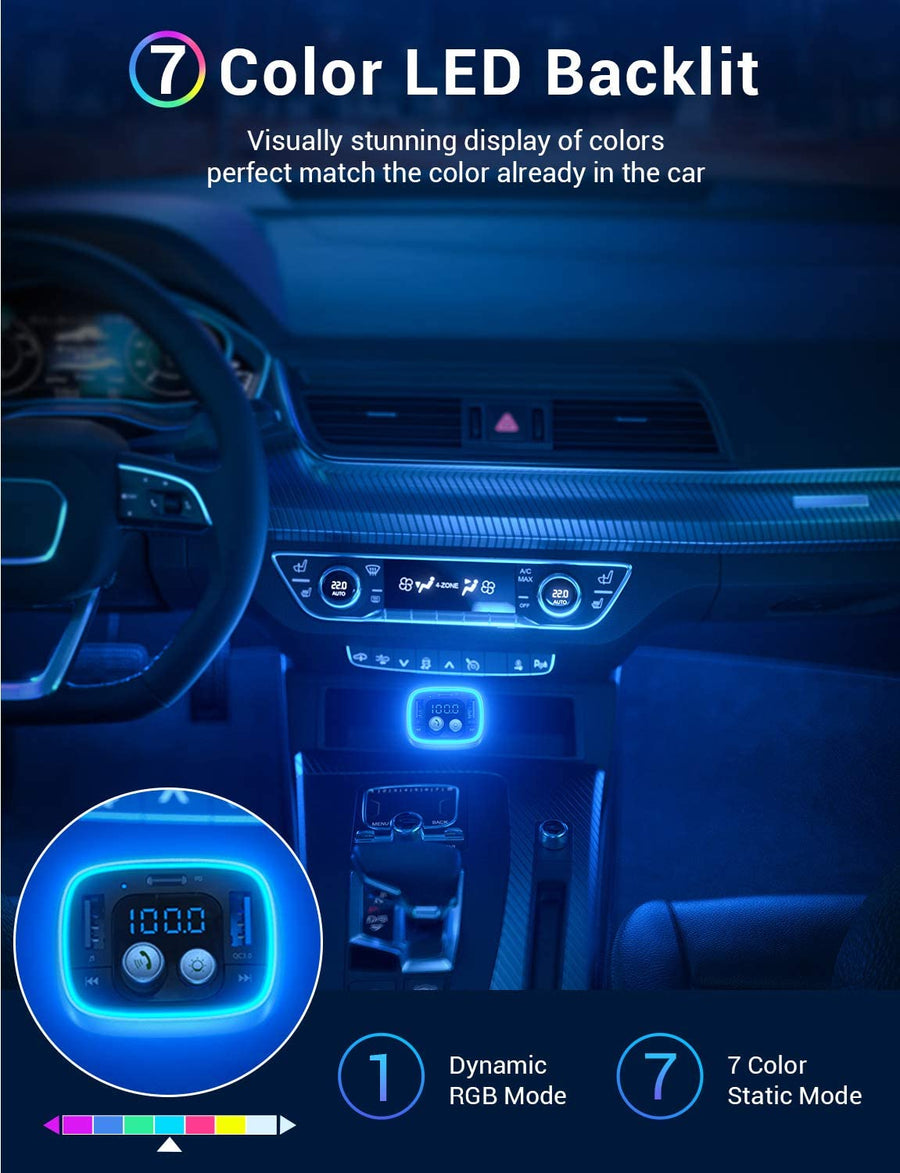 Fm Transmitter Bluetooth Charger for Car