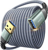 AINOPE USB Extension Cable 10FT USB 3.0 Extender Male to Female Cord Grey