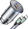 AINOPE 67.5W Car Charger USB C Fast Charge,Fast USBC Car Charger for iPhone