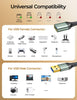 AINOPE USB Extension Cable 10FT USB 3.0 Extender Male to Female Cord Grey
