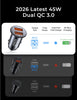 AINOPE QC3.0 USB Car Charger,Cigarette Lighter USB Charger,Fast Car Charger