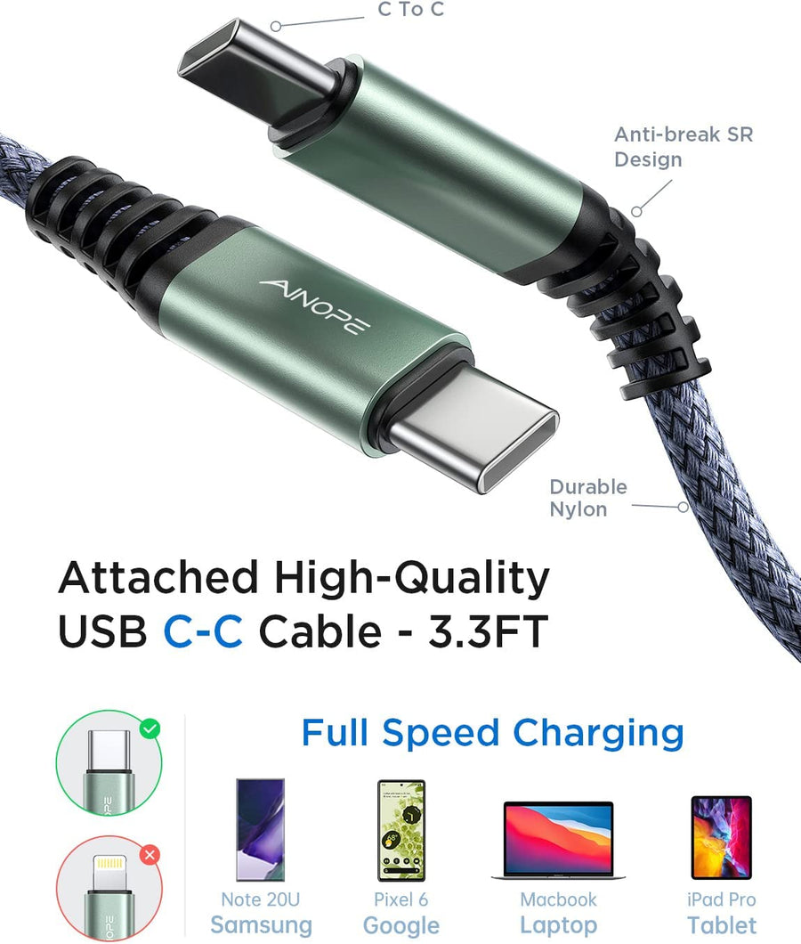  AINOPE 54W USB C Car Charger, Mini & Metal, Fast Charging,  PD3.0 & QC3.0, Compatible with iPhone 13, 12, 11, Pro Max, XS, Samsung S22,  Note20, iPad : Cell Phones & Accessories