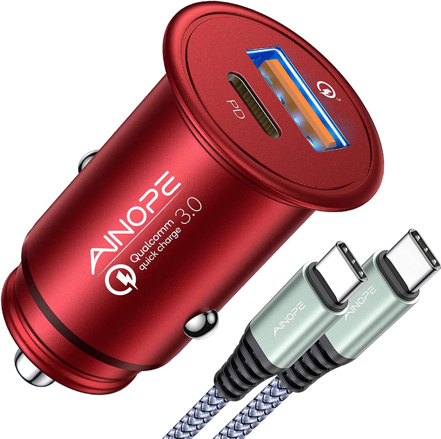 New! AINOPE USB C Car Fast Charging 40W Smallest Car India