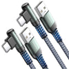 AINOPE USB A to USB C Cable Short 3. 3FT 2-Pack USBA to USBC Carplay Cord