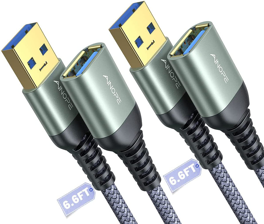 2 Packs USB Extension Cable